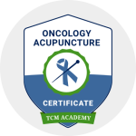 Oncology Acupuncture certificate badge