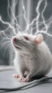AI image of mice with electricity flowing